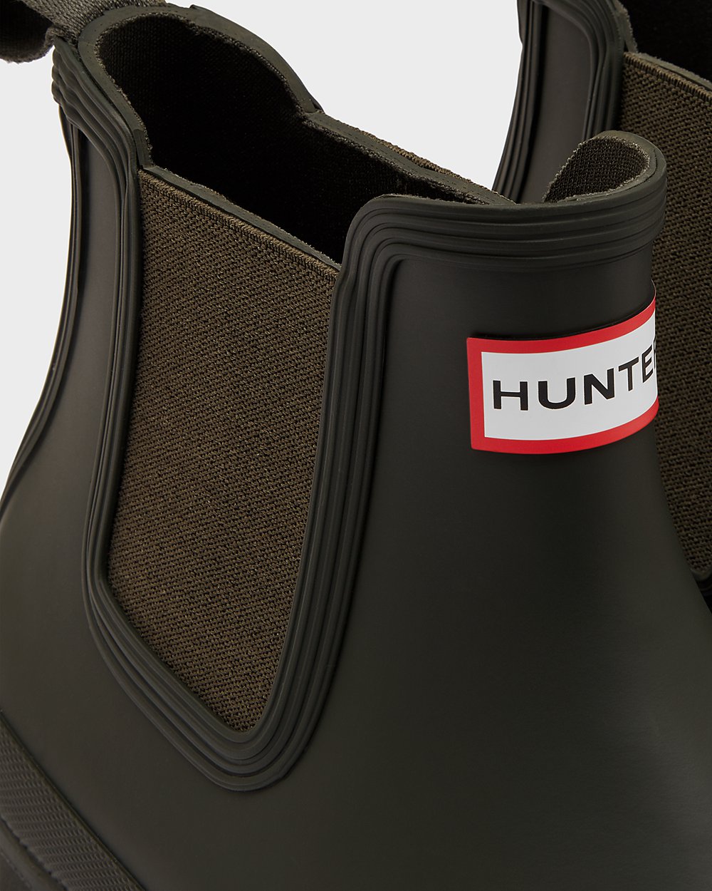 Hunter Original Chelsea Boots - Cheap Online Mens Dark Olive - HGPMAU358